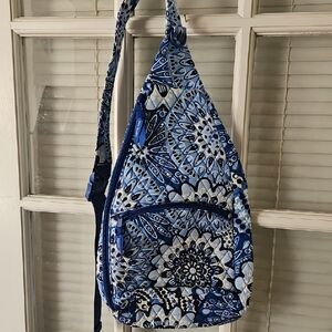 NWOT Vera Bradley Blue Patterned Women's Sling Bag